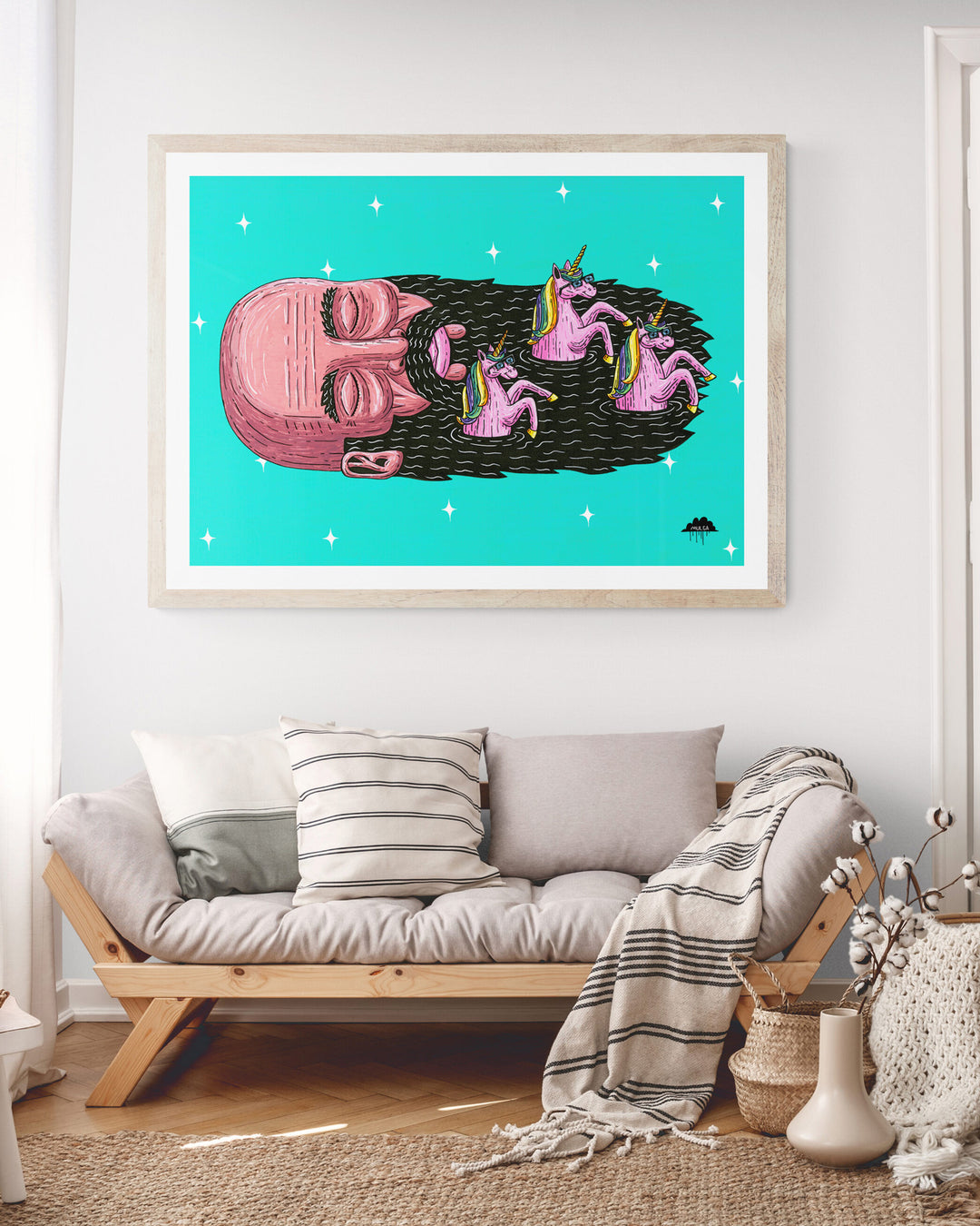 Yani the Unicorn Beard - Fine Art Print