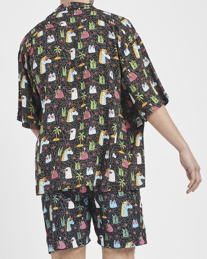 MULGA X BOARDIES APPAREL - UNICORN PARADISE - PARTY SHIRT - MENS