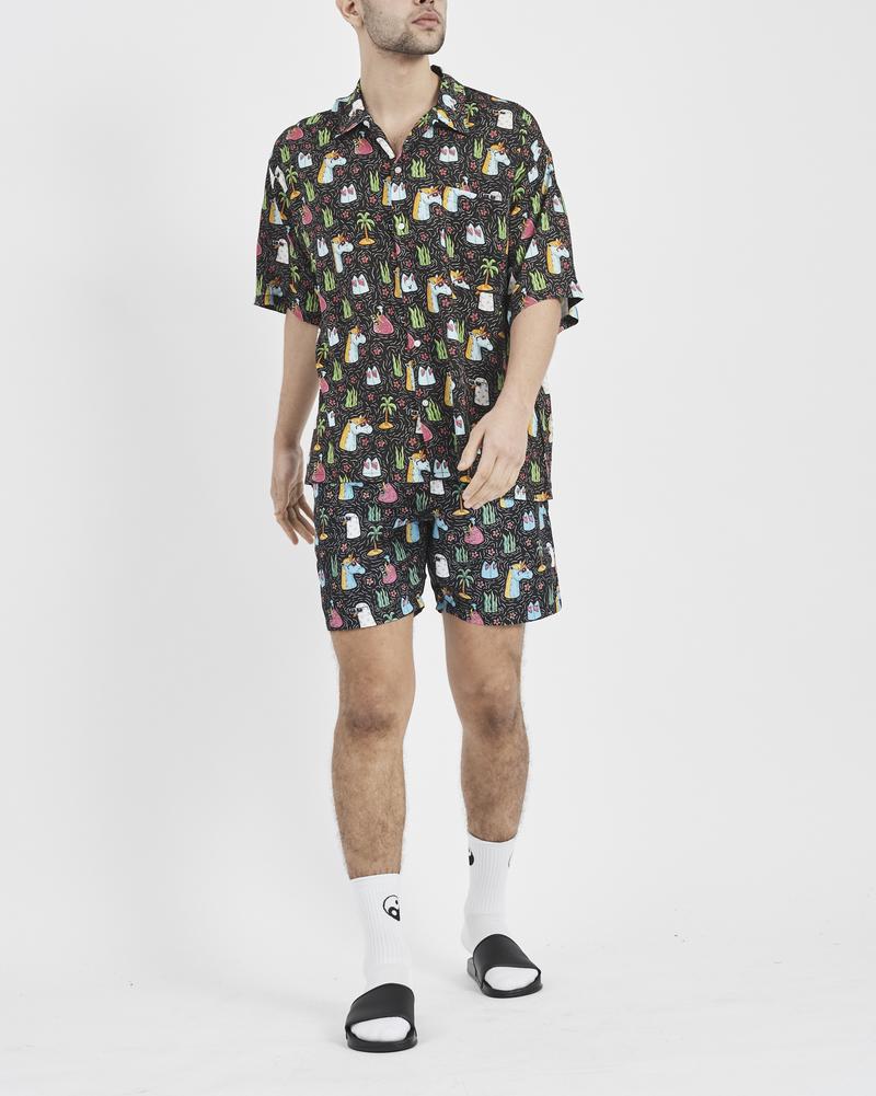 MULGA X BOARDIES APPAREL - UNICORN PARADISE - PARTY SHIRT - MENS