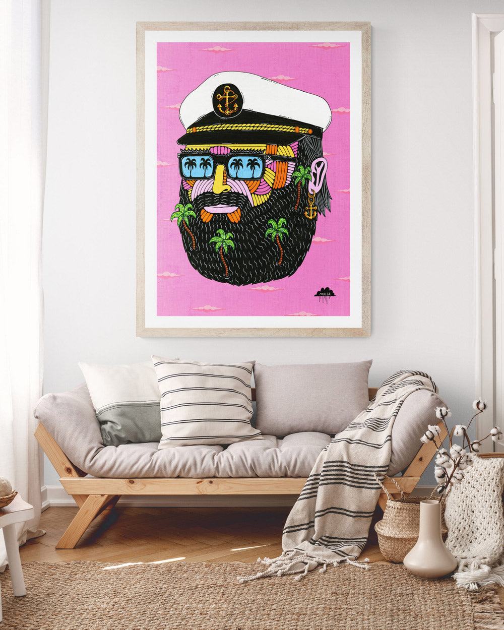 Captain Perry Palm Trees - Fine Art Print