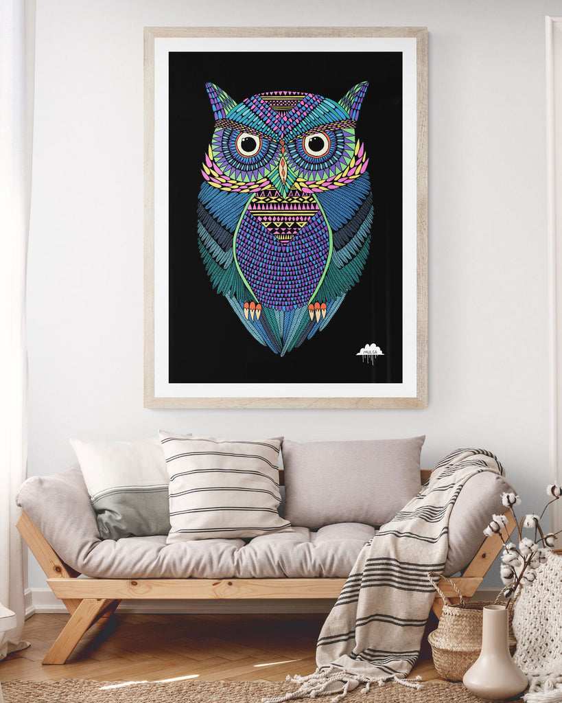 Michael the Magical Owl - Fine Art Print